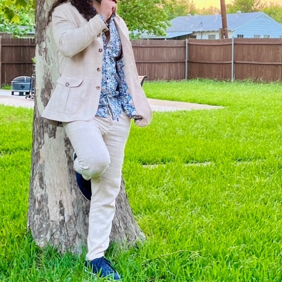 Paisley &Gray SLIM FIT Glen Check Field Jacket/ Trousers - Picture 12 of 14